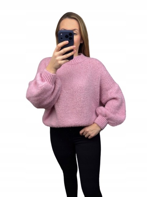 bestsellerowy sweter CLOUDY jasnoróżowy chmurka