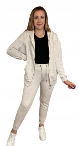 Komplet dresowy rozpinana luźna bluza dresy kaptur Aszmi Style S M L