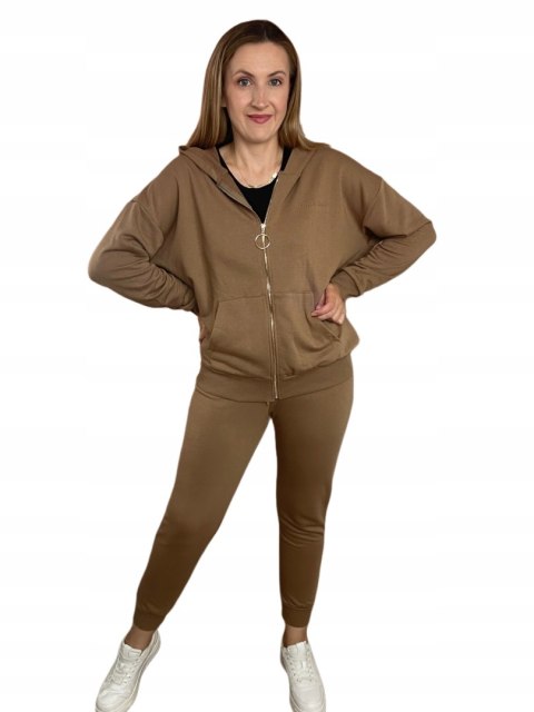 Komplet dresowy rozpinana luźna bluza dresy kaptur Aszmi Style S M L Komplet dresowy rozpinana luźna bluza dresy kaptur Aszmi Style S M L
