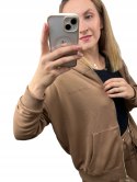 Komplet dresowy rozpinana luźna bluza dresy kaptur Aszmi Style S M L