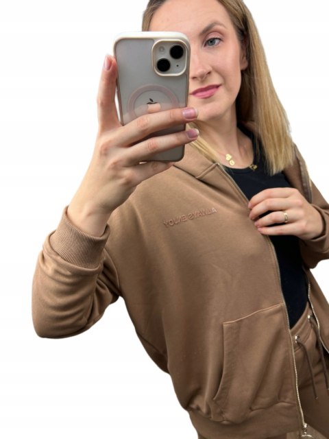 Komplet dresowy rozpinana luźna bluza dresy kaptur Aszmi Style S M L Komplet dresowy rozpinana luźna bluza dresy kaptur Aszmi Style S M L