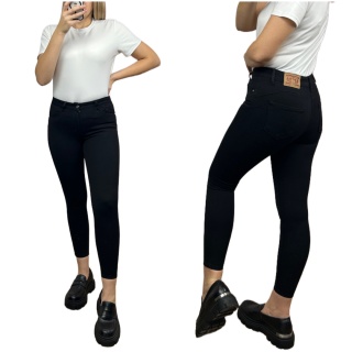M.Sara jeansy czarne dopasowane premium life's wysoki stan push-up 34 XS