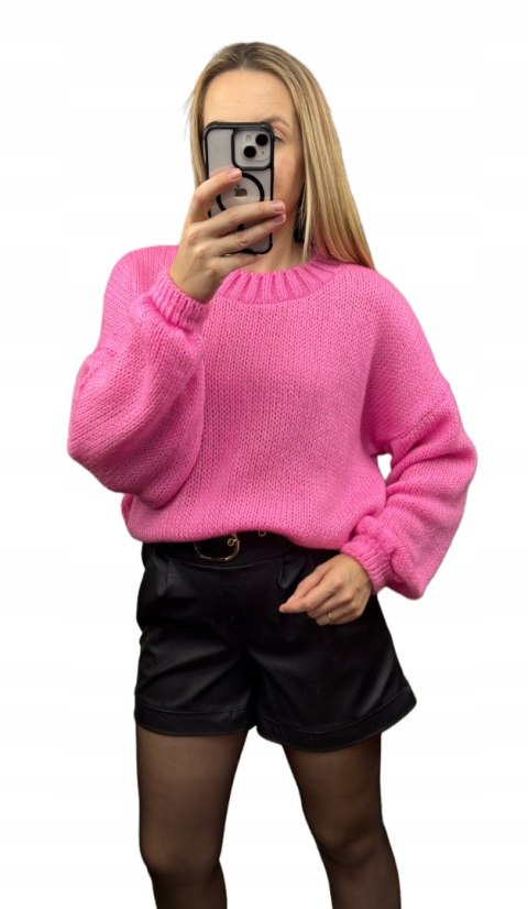 Sweter oversize luźny szerokie rękawy wełna Me Gusta S M L XL Sweter oversize luźny szerokie rękawy wełna Me Gusta S M L XL