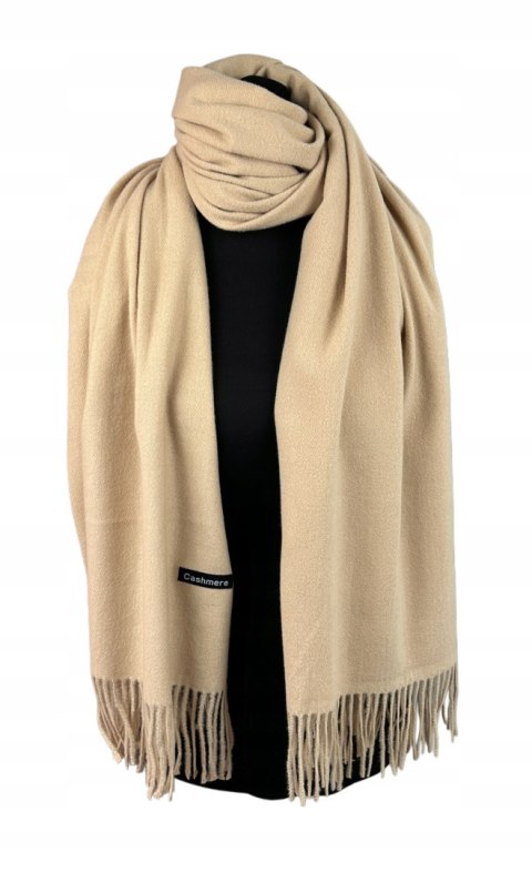 Beżowy duży szal szalik frędzlami gruby wiskoza wełna zima Cashmere Beżowy duży szal szalik frędzlami gruby wiskoza wełna zima Cashmere