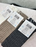 Białe ocieplacze getry prążkowane wełna prążek Crazysocks Białe ocieplacze getry prążkowane wełna prążek Crazysocks