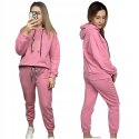 Komplet dresowy dres luźny bawełniany bawełna bluza kaptur Azara S M L