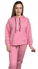 Komplet dresowy dres luźny bawełniany bawełna bluza kaptur Azara S M L