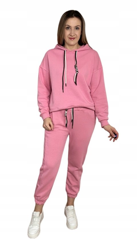 Komplet dresowy dres luźny bawełniany bawełna bluza kaptur Azara S M L Komplet dresowy dres luźny bawełniany bawełna bluza kaptur Azara S M L