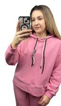 Komplet dresowy dres luźny bawełniany bawełna bluza kaptur Azara S M L