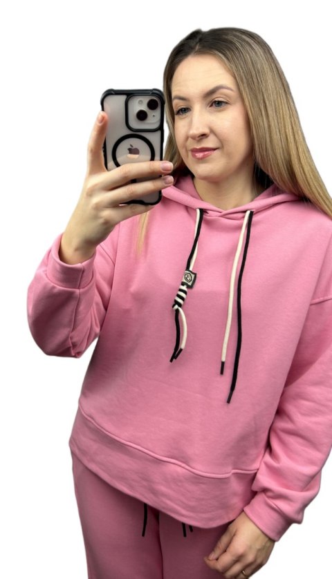 Komplet dresowy dres luźny bawełniany bawełna bluza kaptur Azara S M L Komplet dresowy dres luźny bawełniany bawełna bluza kaptur Azara S M L