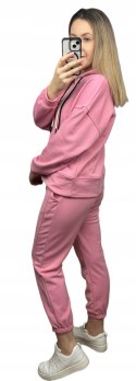 Komplet dresowy dres luźny bawełniany bawełna bluza kaptur Azara S M L