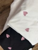 Luźna bluza oversize w serduszka serca śmietankowa biała The Fancy